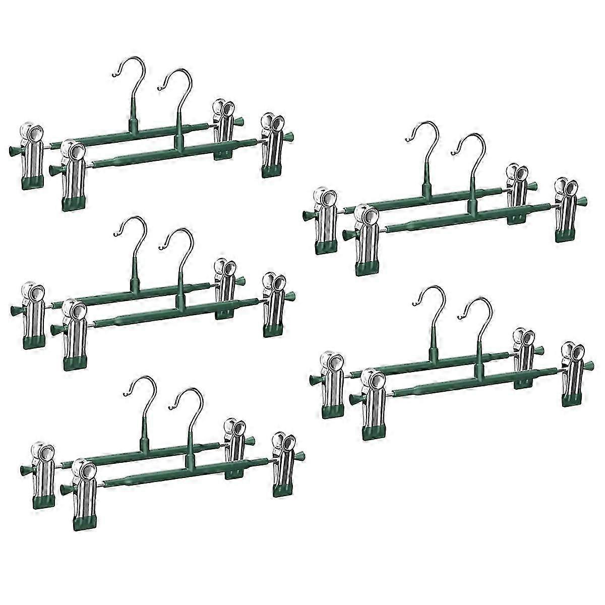 Clothes Pants Hanger Space-Saving 360-Degree Rotating Hook Skirt Clip Adjustable Clamp Hanger Edition