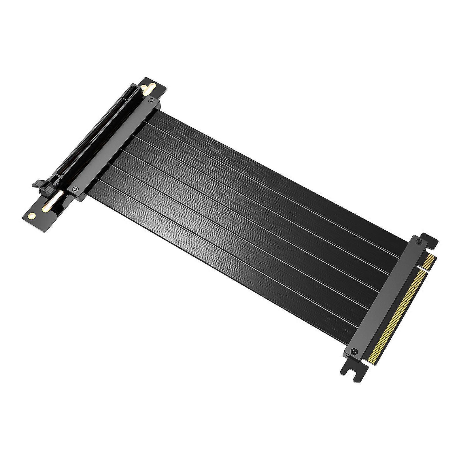 GPU Vertical Bracket Extension Cable 90°/180° GPU Extension Line Shielded Computer PCIe3.0 X16 VGA Card Bracket Mount