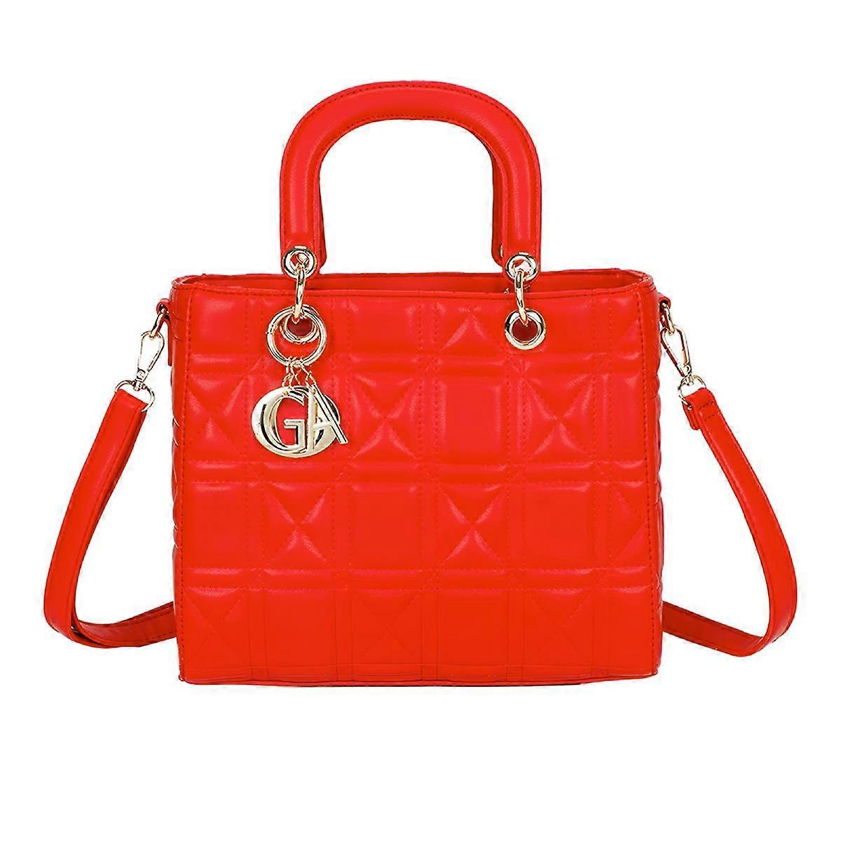 Women's Quilted Handbag with Shoulder Strap