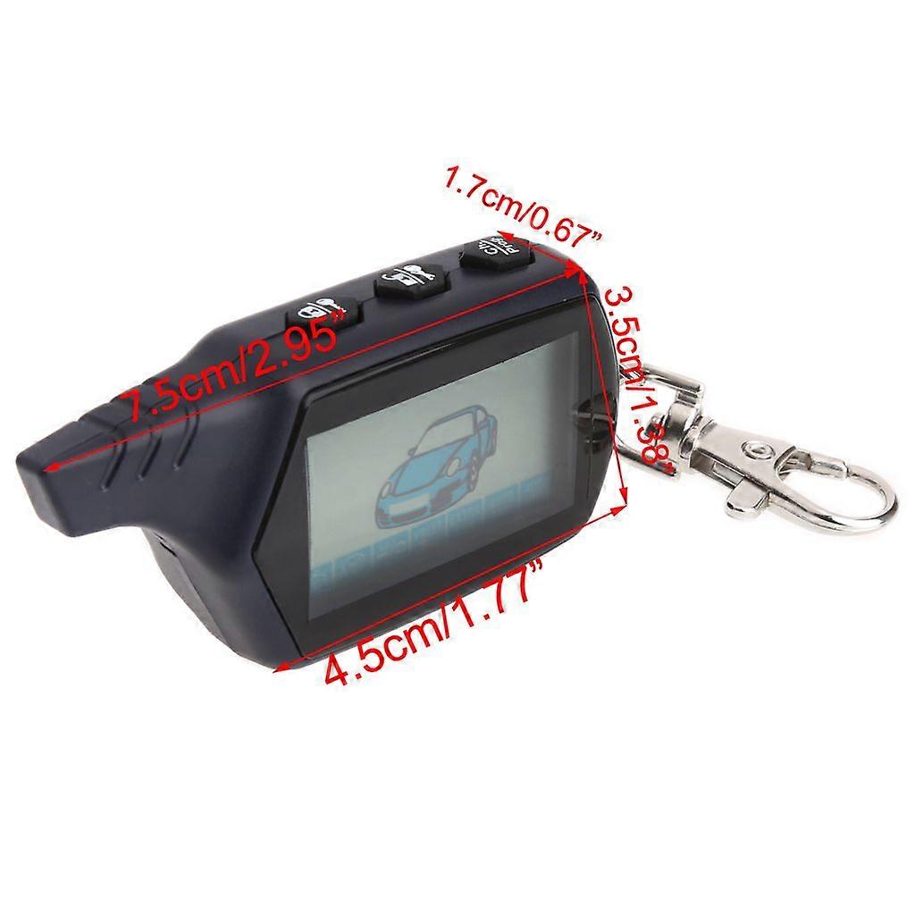 Keychain for Russian Starline B6 A91 A61 B9 Case Keychain Lcd Two Way Car Alarm