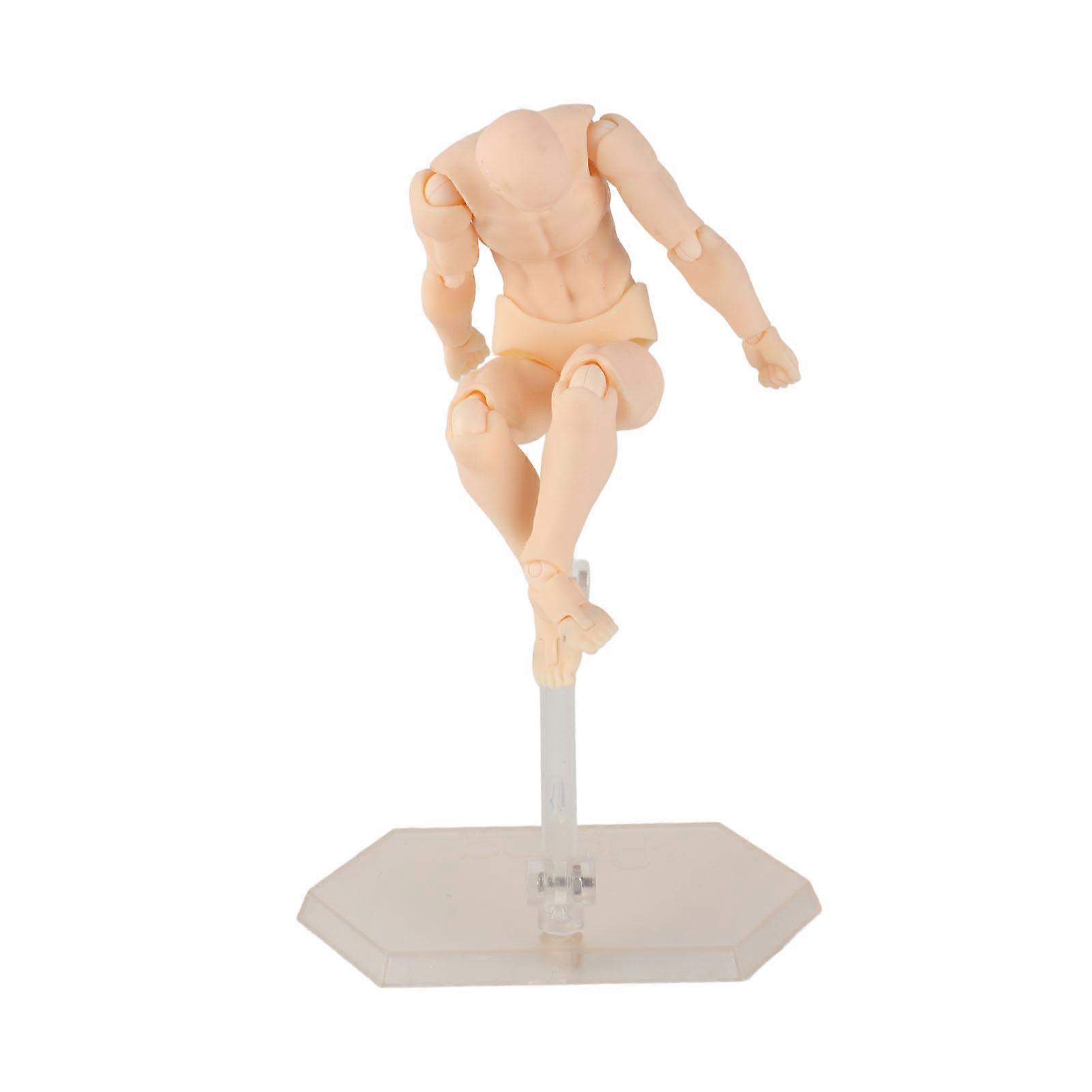 Action Figure Body Customizable Poses Movable Durable PVC Widely Used Drawing Mannequin for Family Office Skin Color Man
