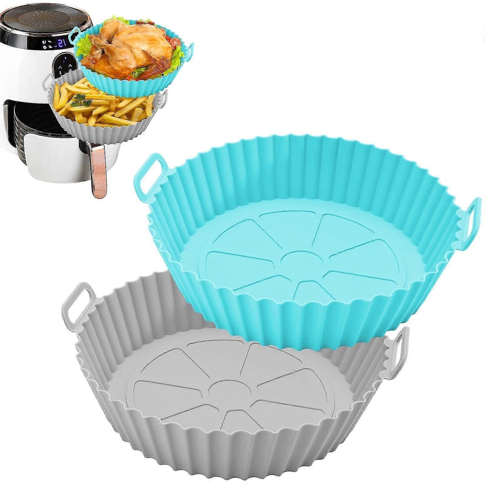 2pcs Silicone Air Fryer Liners, 7.8" /20cm Liners Reusable