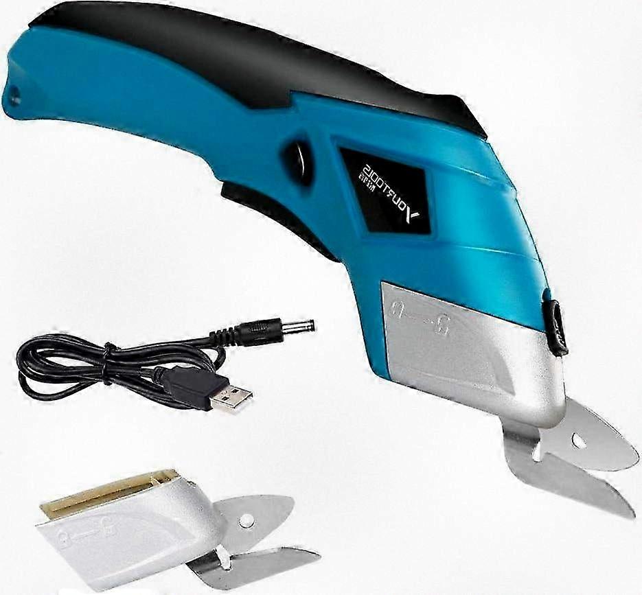 4V Rechargeable Electric Scissors - Cordless Multi-Purpose Cutting Tool with Lithium Battery