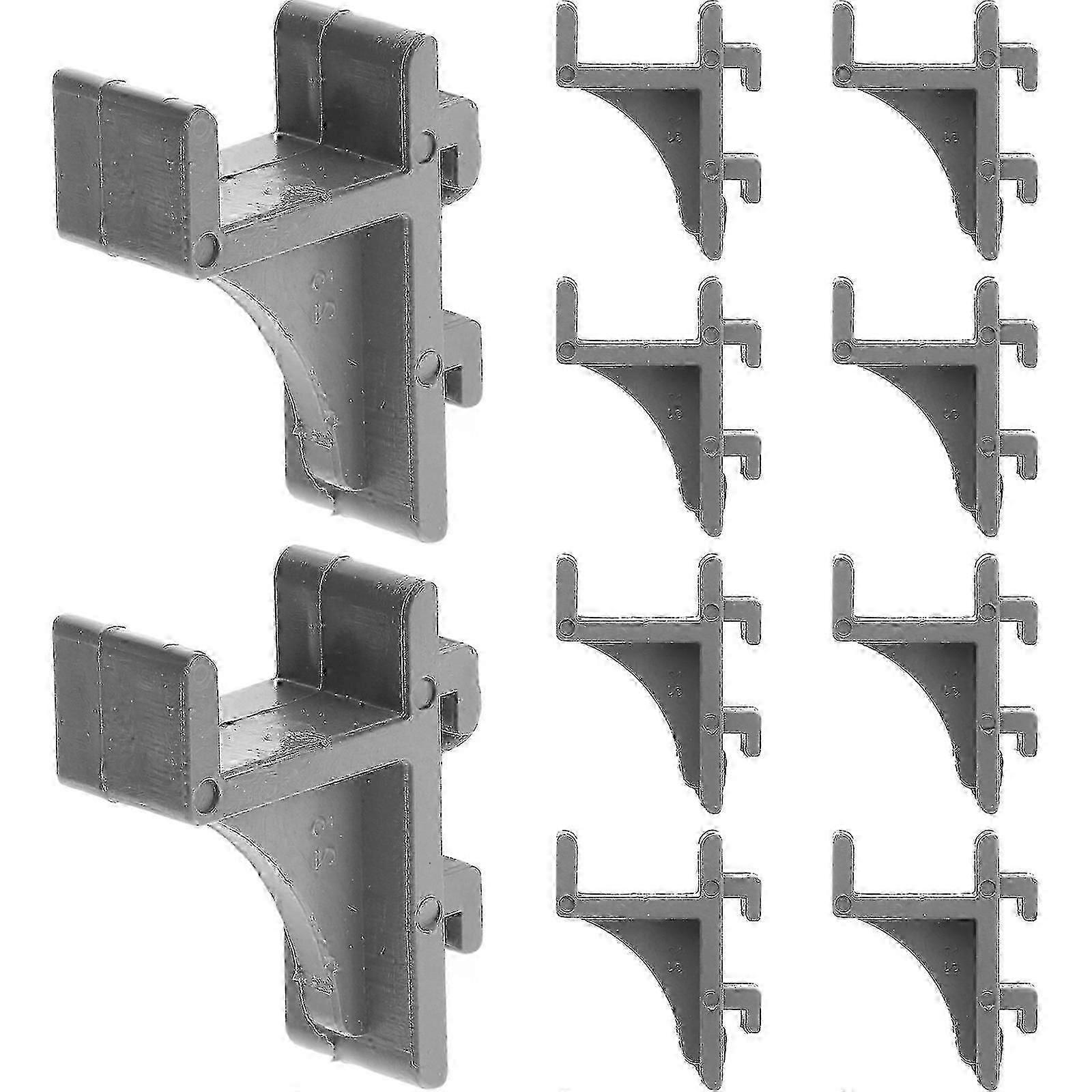 10pcs Plastic Freezer Shelf Support Clips Refrigerator Shelf Clamps
