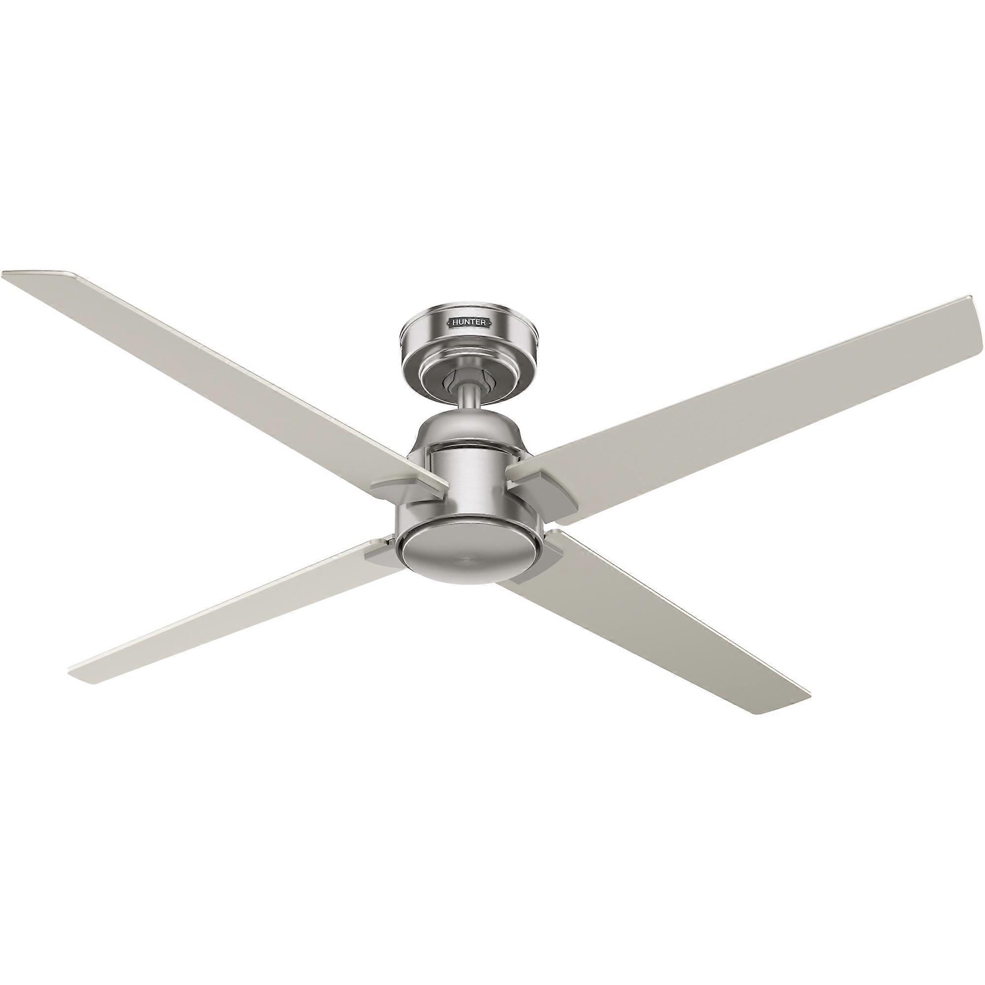 Ceiling fan Cordelia L nickel with remote control