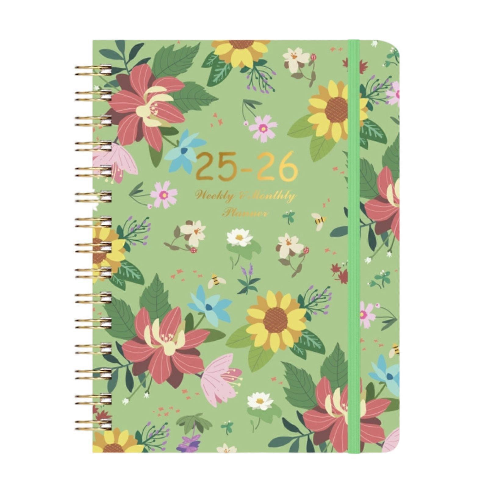 Diary 2025, A5 Week to View Diary 2025, Jan.2025 - Dec.2025, Twin-wire Binding, Beautiful and Elegant Hardcover, 21.5 x 15.5 cm