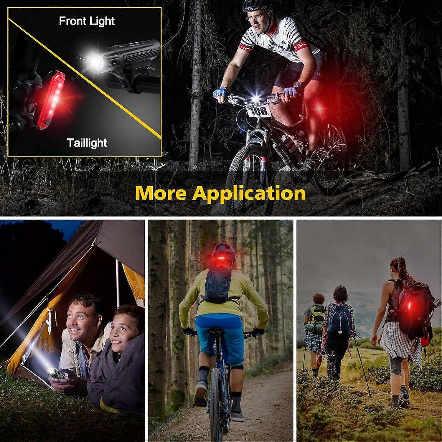 Super Bright Bike Light Set, 4 Lighting Modes