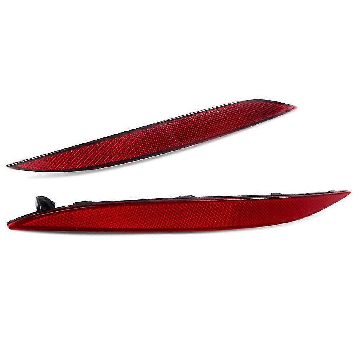 Left and Right Pair of Red Bumper Reflex Reflectors for Tesla Model X