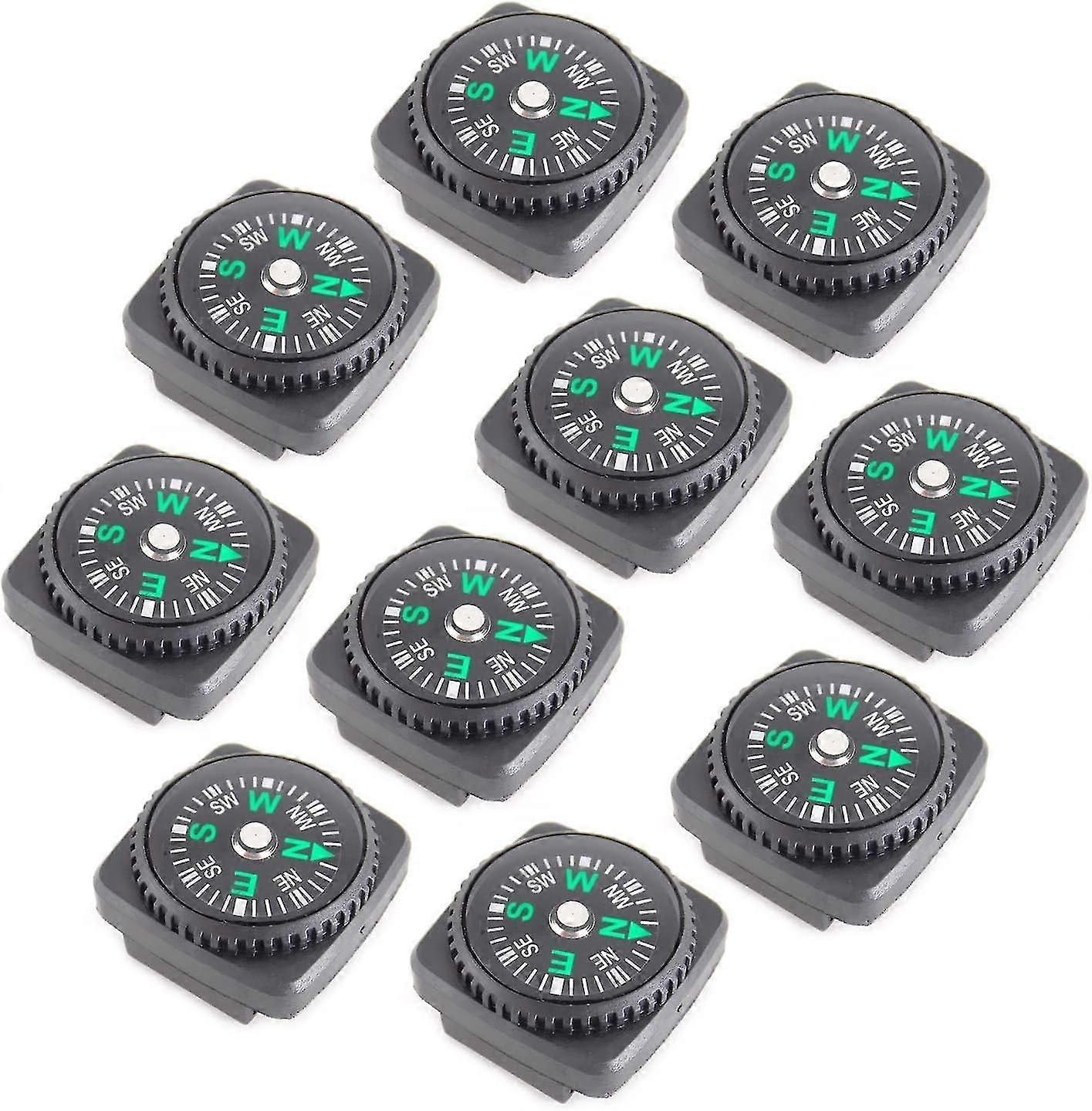 10pcs Button Compass, Mini Compass Button Compasses Watch Band Co well
