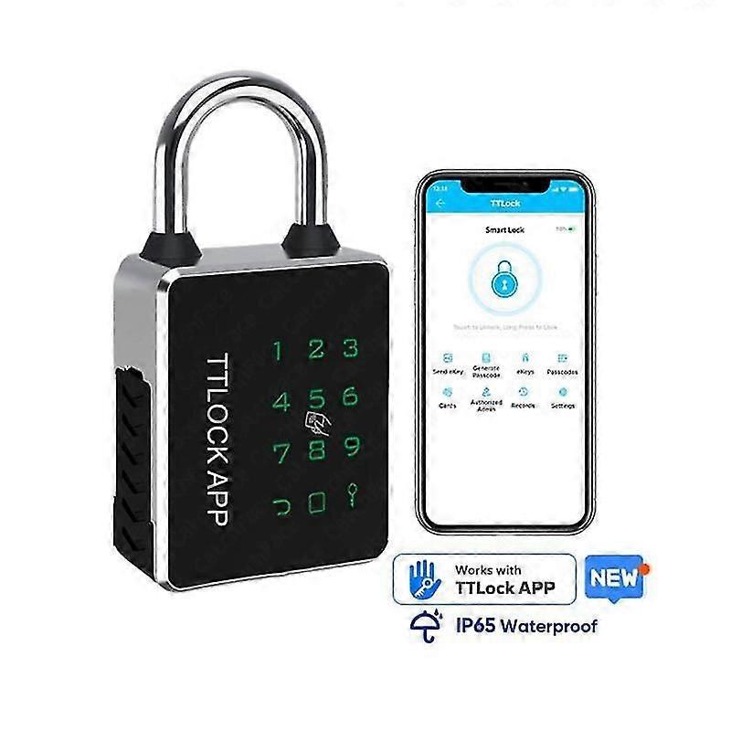 RYRA 6 Ways Unlock TUYA TTlock  App Waterproof Password Key RFID Card USB Rechargeable Door