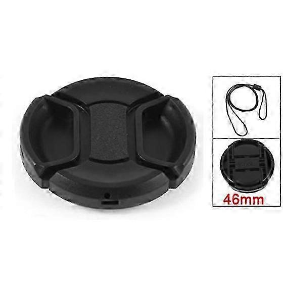 Universal 46mm Center Pinch Front Lens Cap for DSLR Camera - FFY