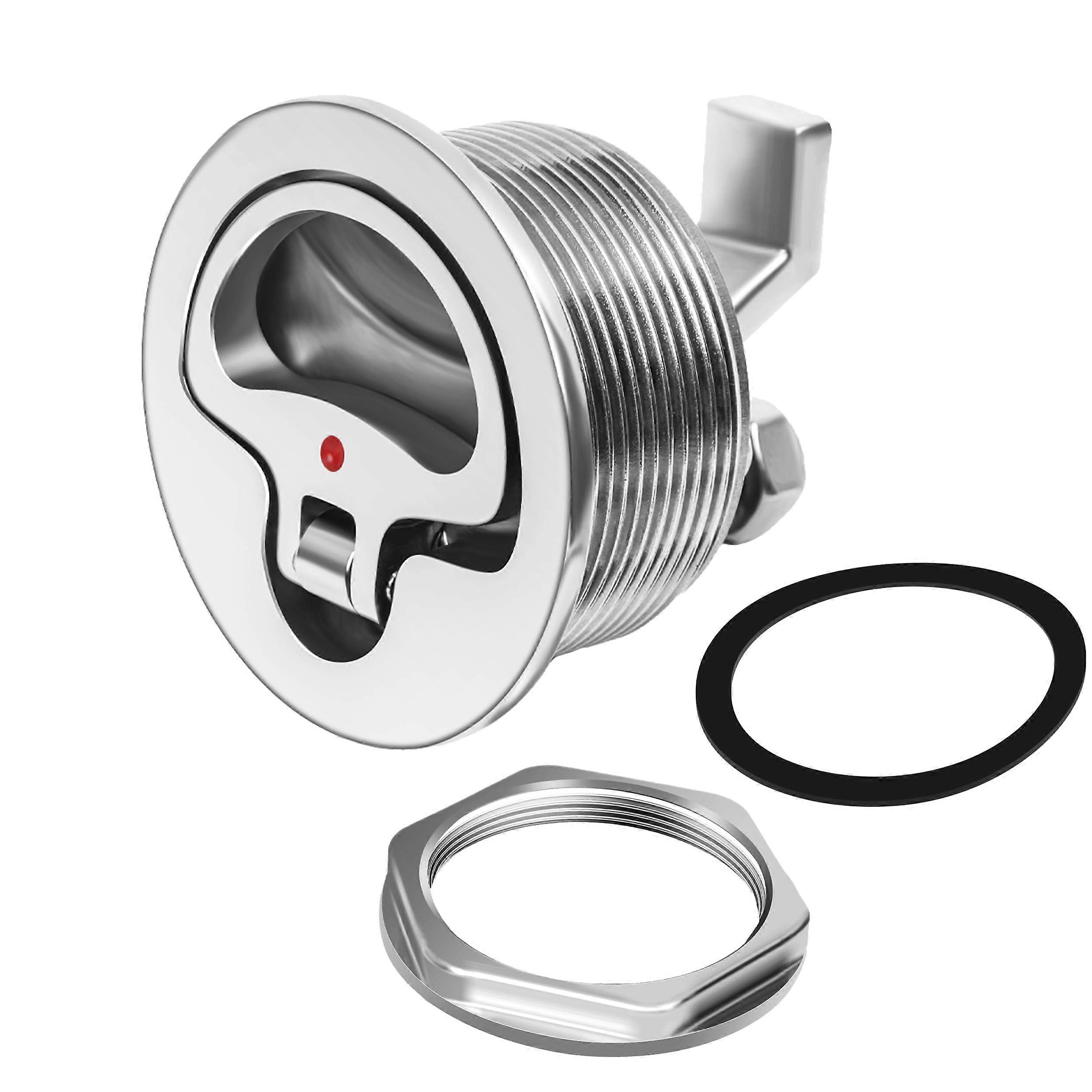 316 Stainless Steel Boat Cam Latch 2-1/2" Non-Locking O-Handle Latch for 2-1/2" Hole Mount Marine Applications
