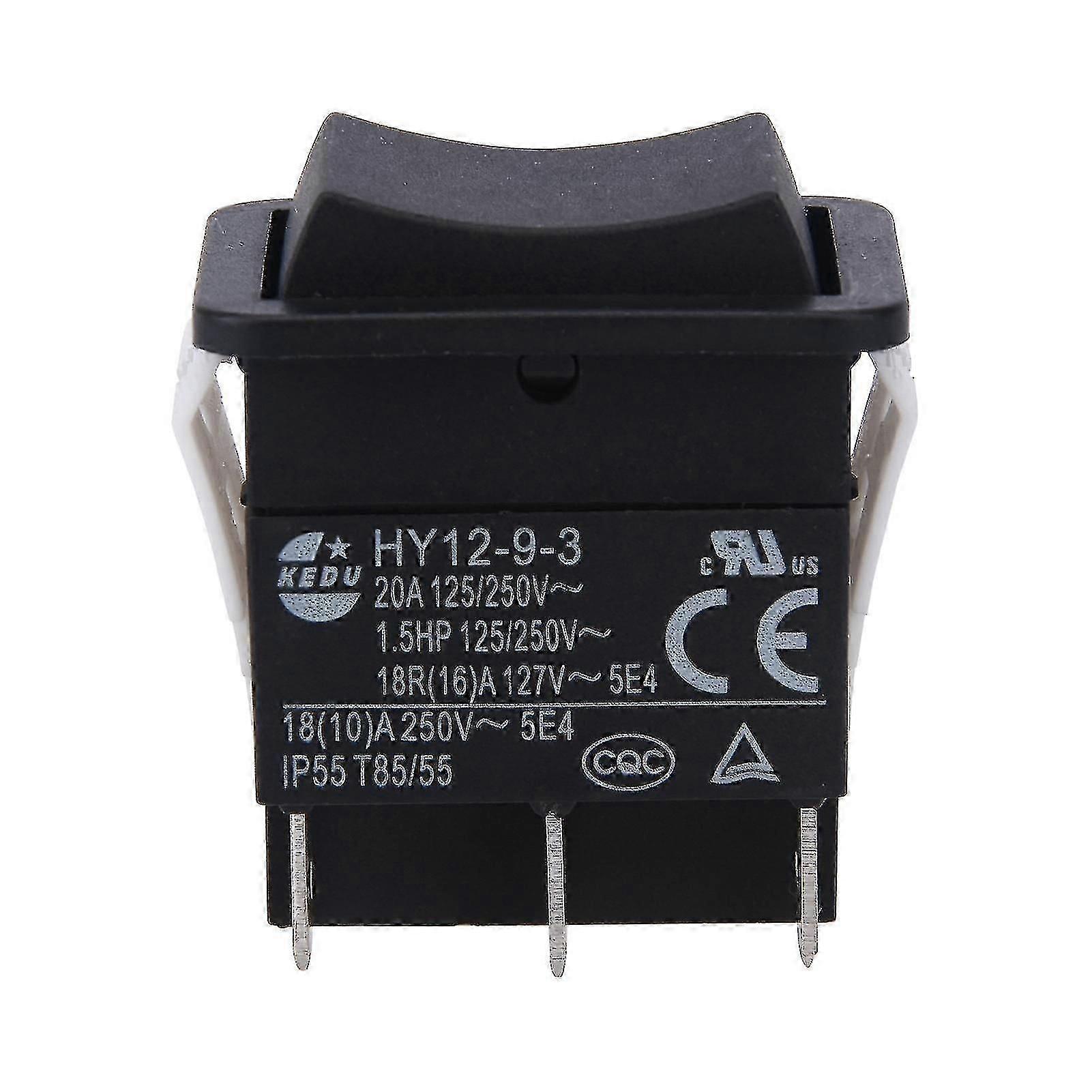 HY12-9-3 Small Industrial On Off Safe Arc Single Pole Rocker Switch Push Button-Good