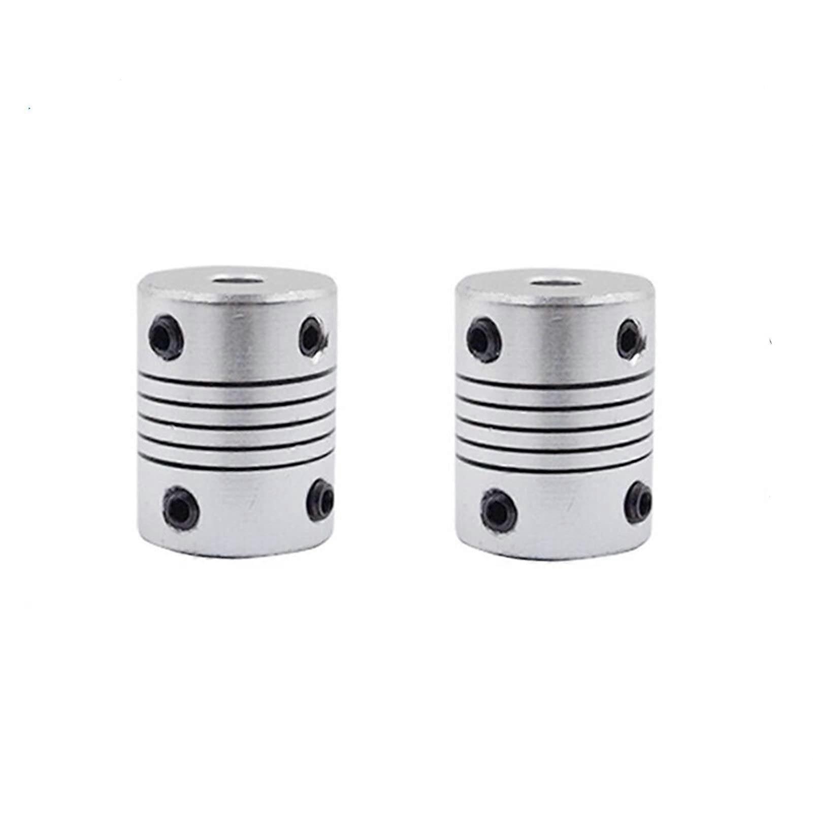 Coupler 5X8mm D19mmxL25mm Flexible Couplings Aluminium for CNC Stepper Shaft Motor Coupler Jaw (Color : 5x8, Size : 2pcs)
