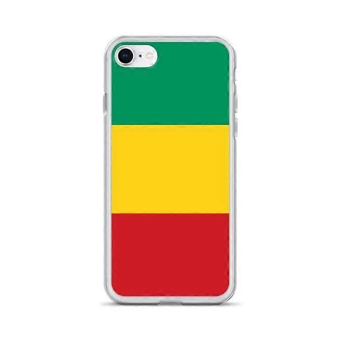 Phone case - PIXELFORMA - iPhone 7 - Guinea Flag - Transparent plastic - TPU