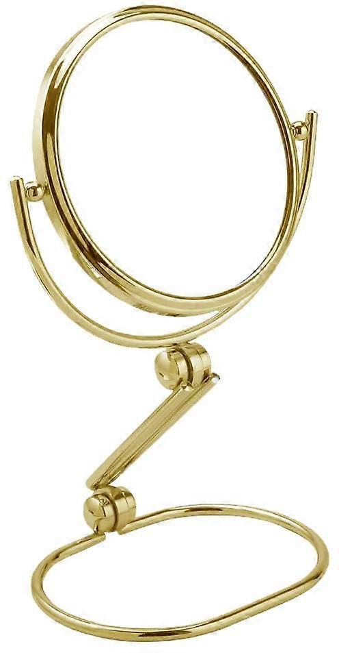 Alice Wheeler London 5x Magnification Folding Mirror - Gold