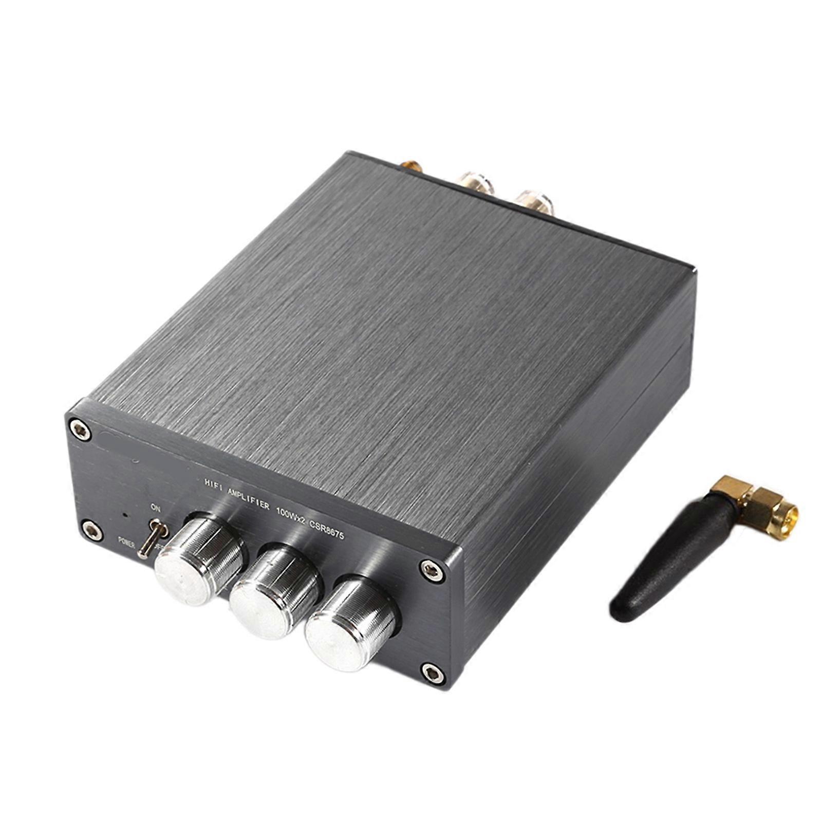 Bluetooth-compatible Amplifiers 2 Channel Amplifiers HIFIBass 100W+100W 2 Channel Amplifiers for Home Car