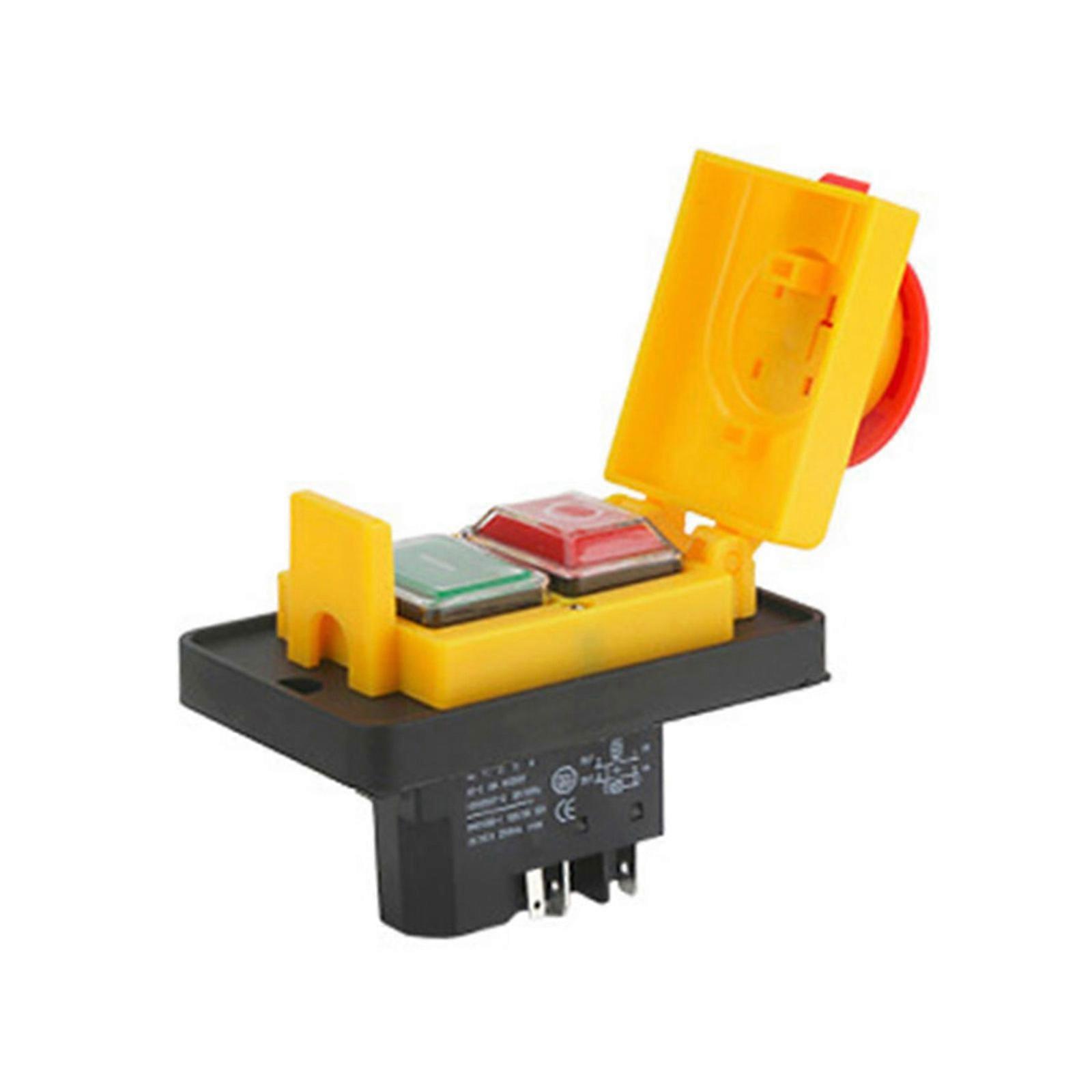 Convenient Electromagnetic Button 4/5 Pin Push Button Protective Electromagnetic Button Microtome Switches for Industry  5 pin