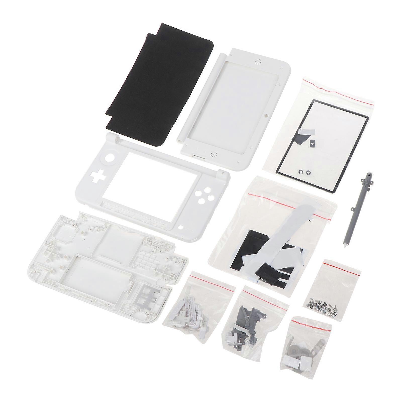 for 3DSXL Replacement Full for Shell for Case Durable Game Console Repair Cover with Buttons Kit Gaming Accessories  White