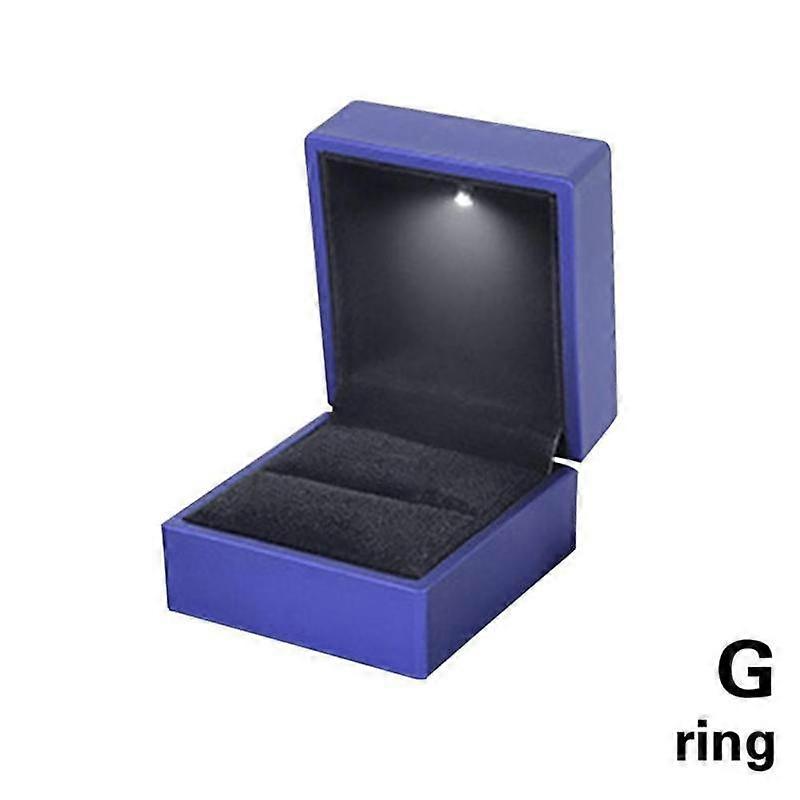 Blue light box (D) Ring box $LED light jewelry box