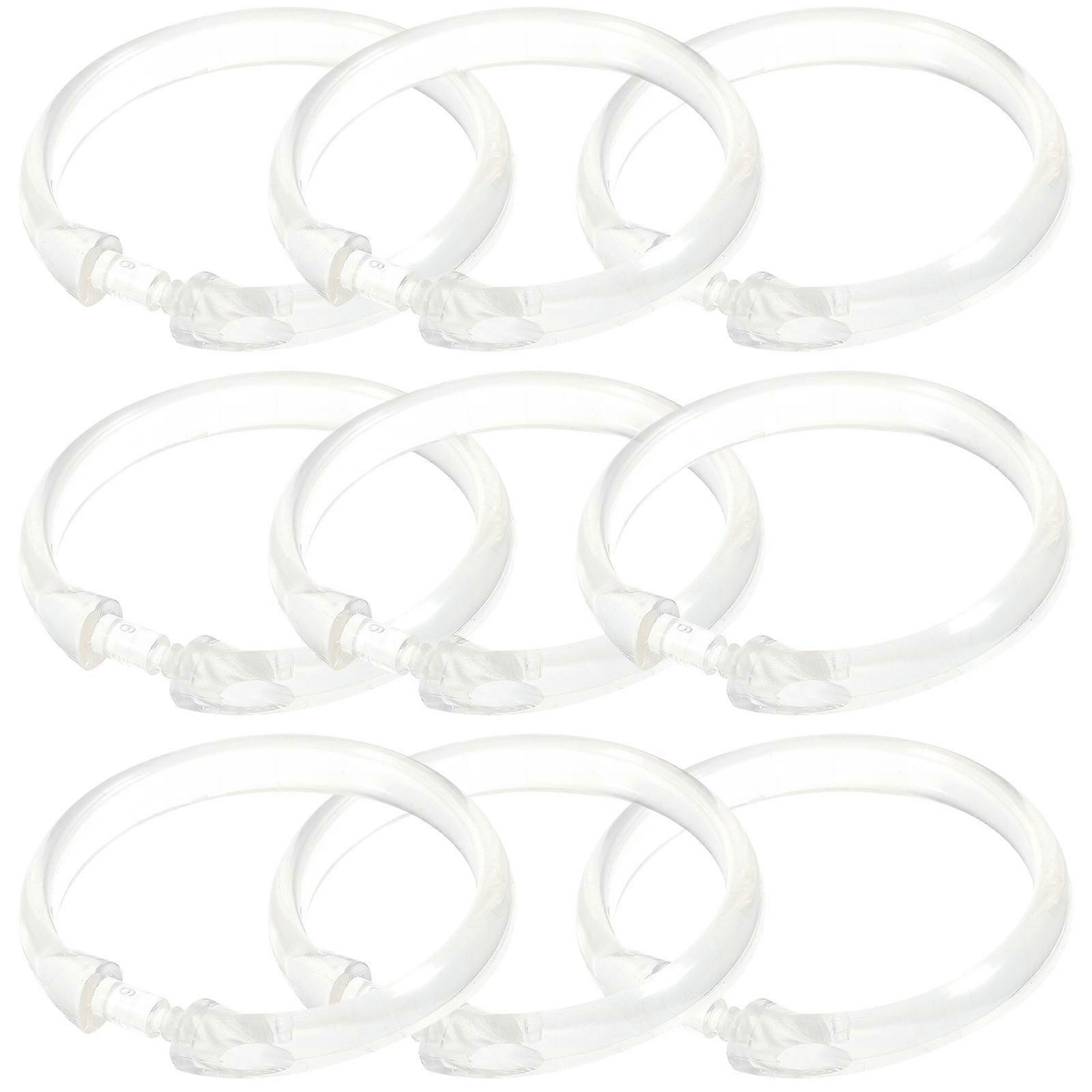 Universal Shower Curtain Ring, Offers Easy Sliding and Secure Attachment, Elegant Finish