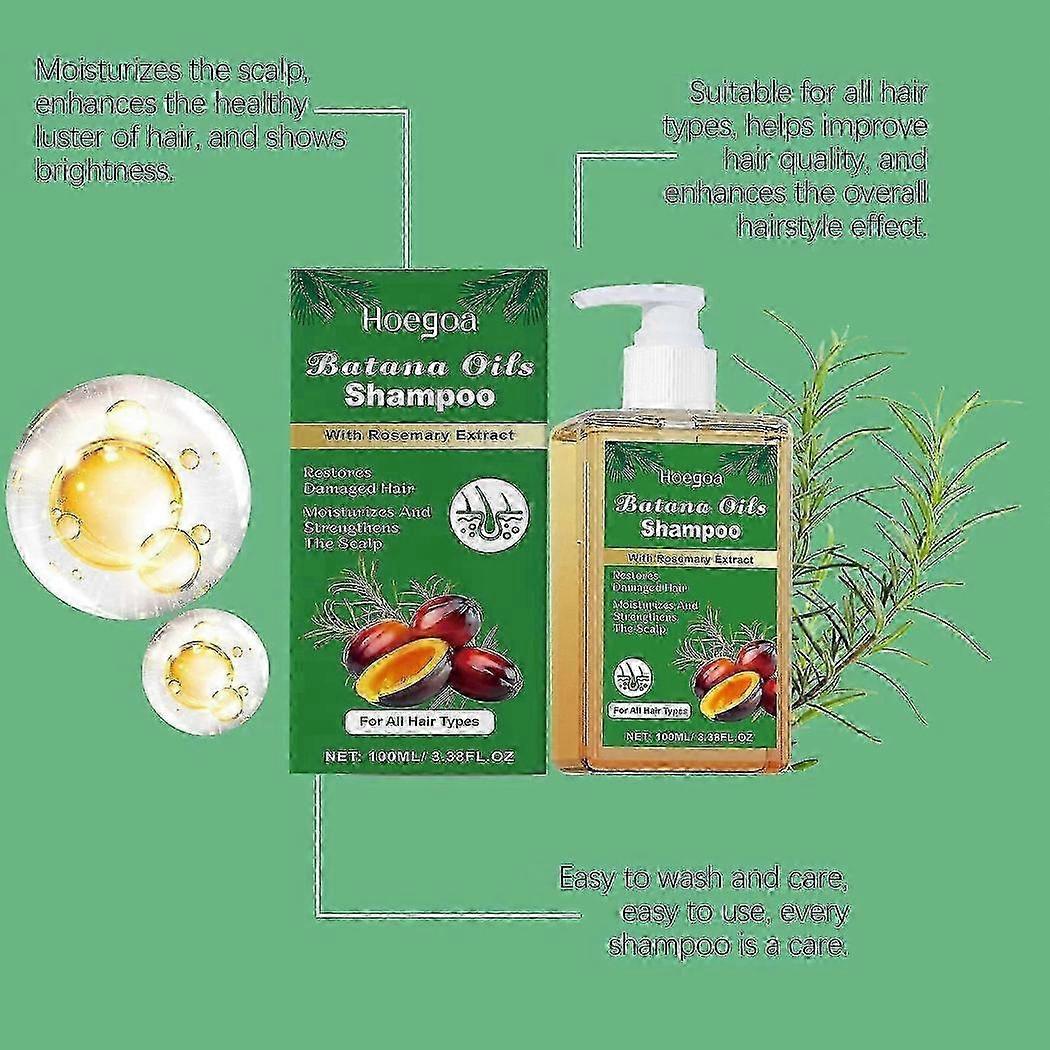 Batana Öl Shampoo Mit Rosmarin – Für Dünner Werdendes Haar & Haarausfall, 100 Ml, Für Frauen & Männer