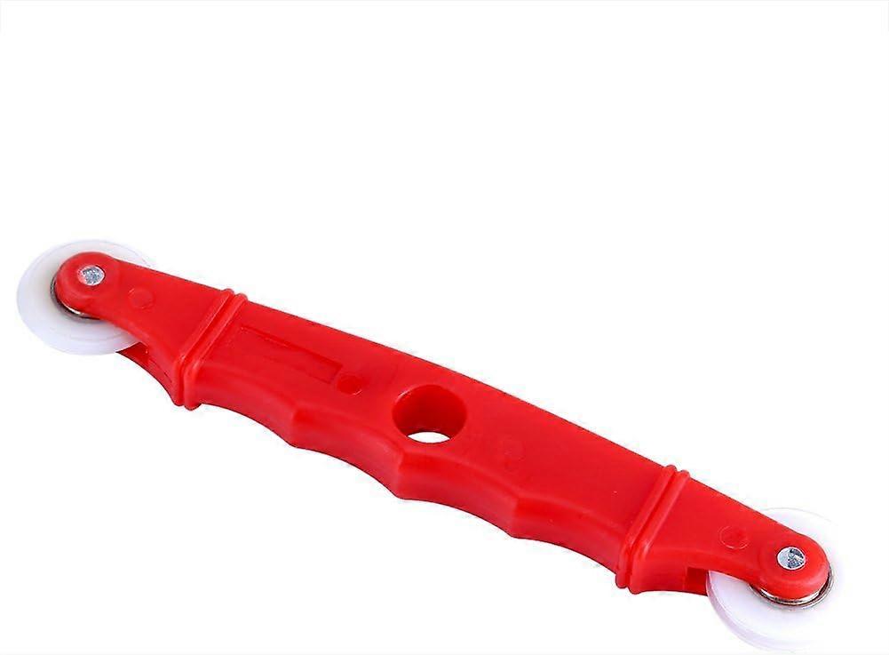 Screen Door Window Installation Nylon Wheels Handle Spline Roller Rolling Tool(4pcs, red)