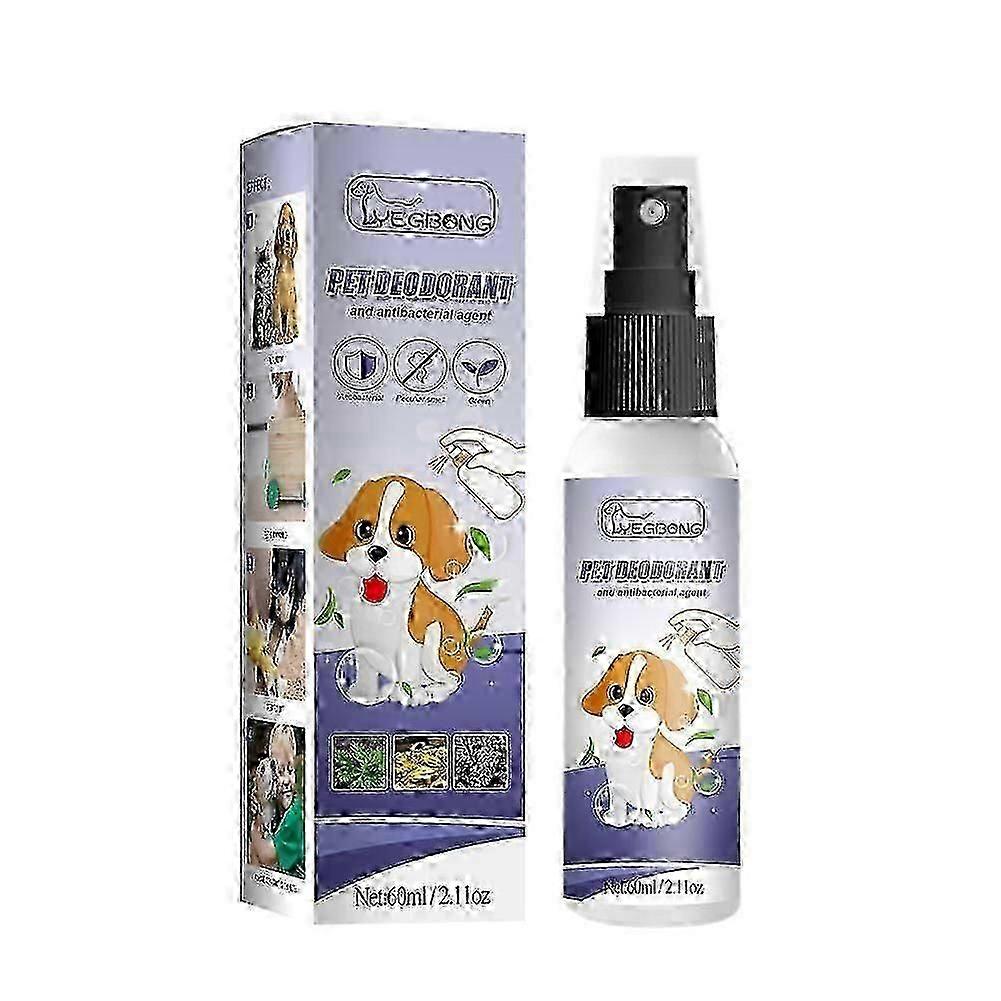 60ML Pet Deodorant Spray Deodorising Odor Liquid Perfume For Dogs Cats Efficientive Grooming Products For Puppy With Gentle Port