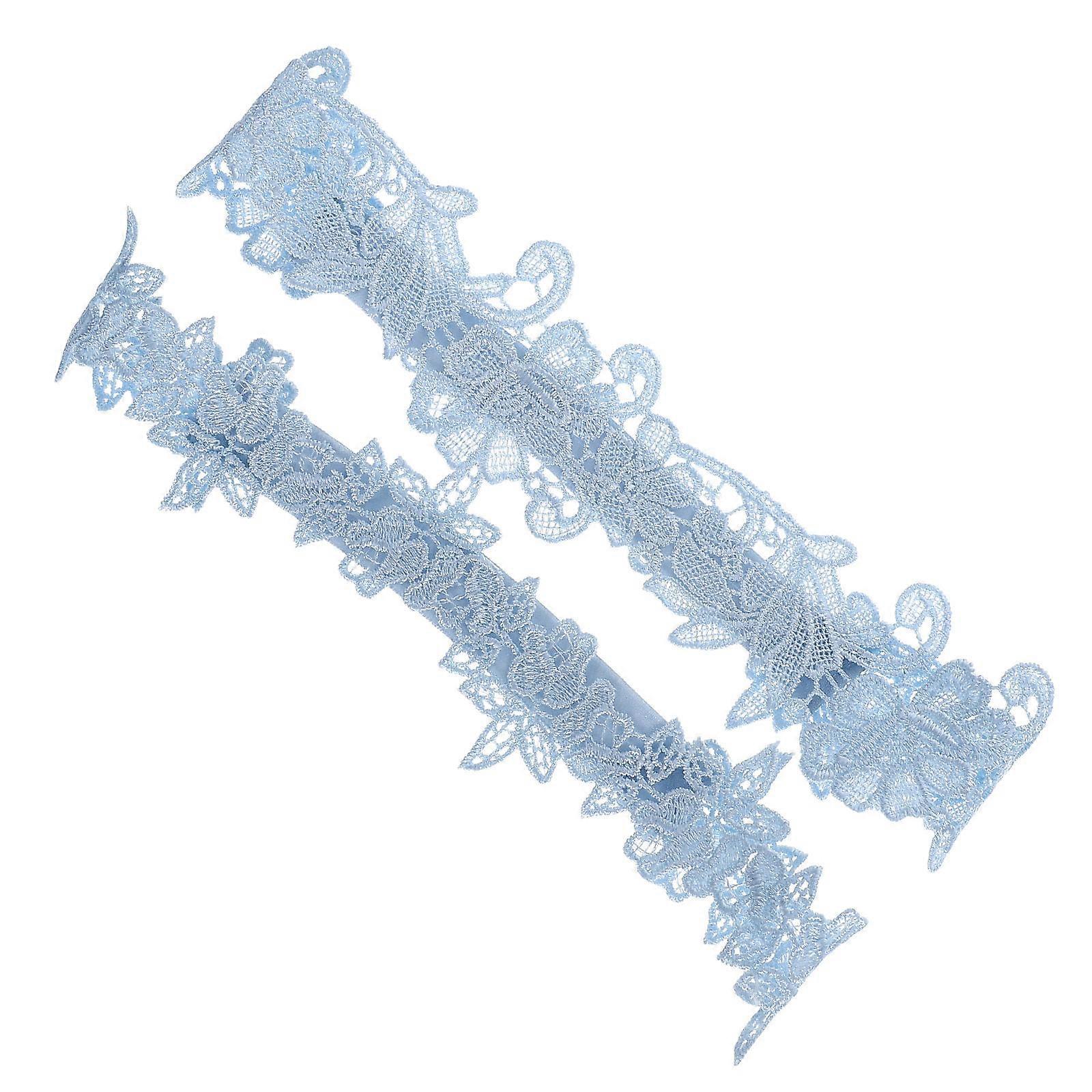 Garters with Floral Accents for Wedding Attire
