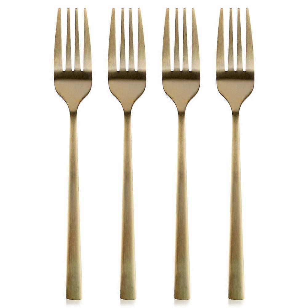 Dessertgafflar i guldstål, 4 st.