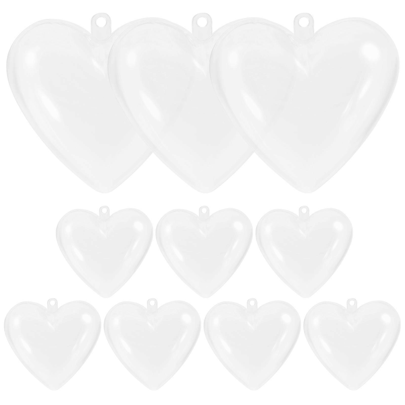 Crafting Clear Heart Ornaments, Reusable for Special Occasions Decor