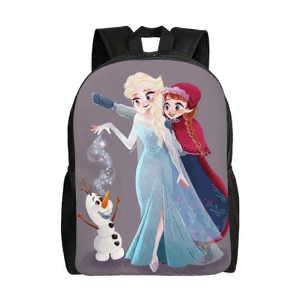 Frozen Versatile Backpack Washable casual style School Student Backpack Trendy Oxford Cloth Computer Bag Unisex-hk3885