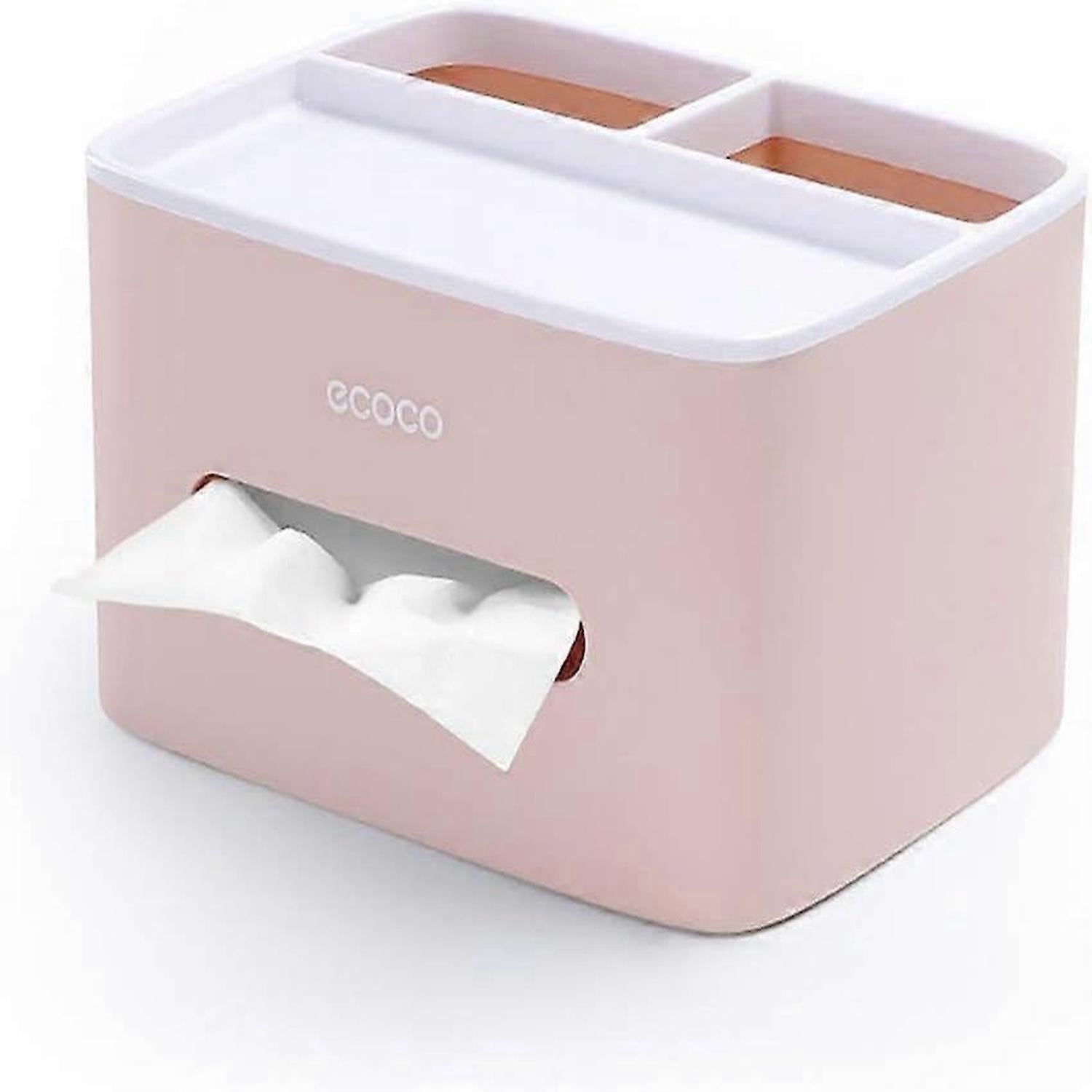 Multifunction Tissue Box, Remote Control and Tissue Holder, Organizer with Tissue Box