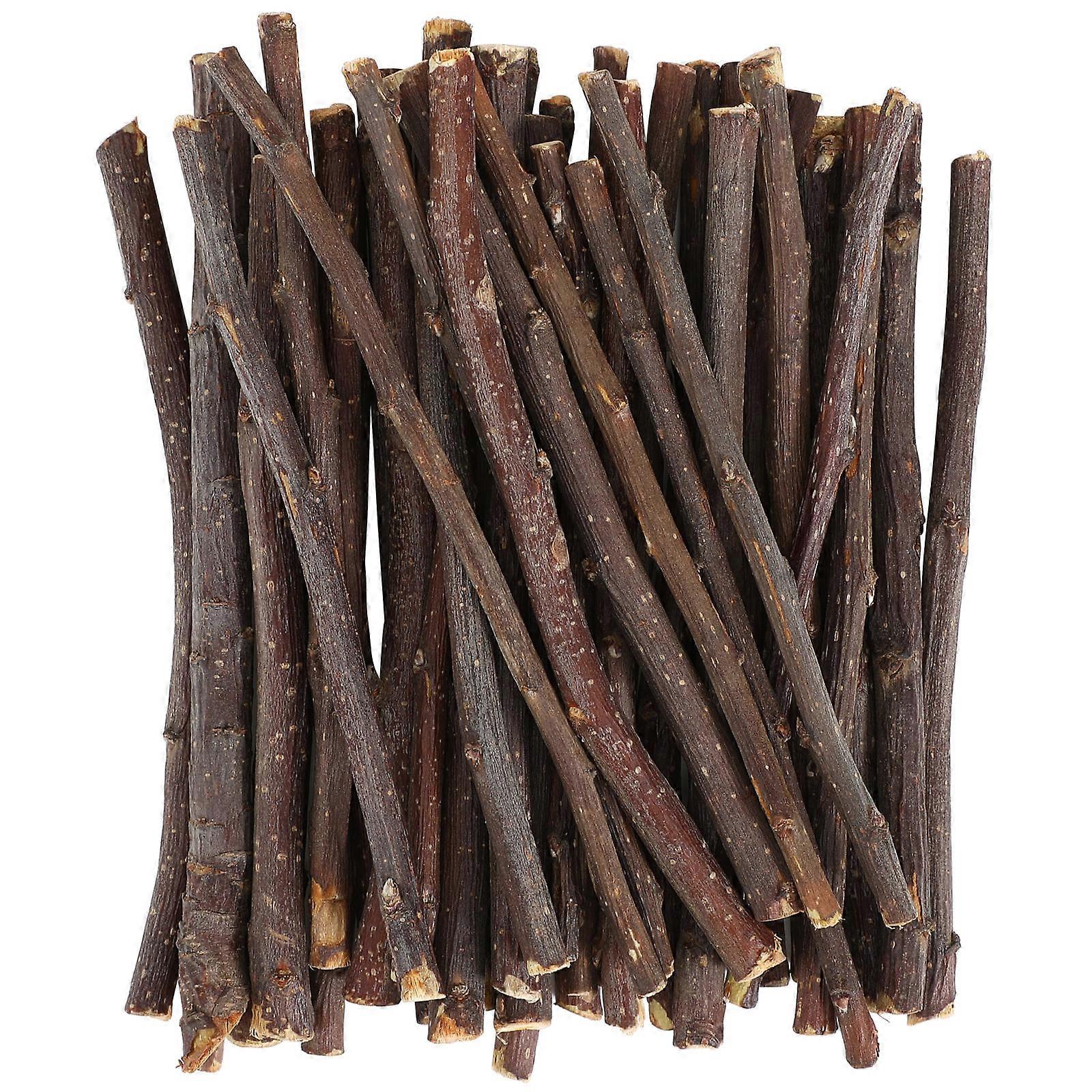40PCS DIY Wood Craft Sticks Natural Unfinished Wooden Dowels for Home Decor, Photo Frames, Flowerpots, and Creative Handicraft Projects