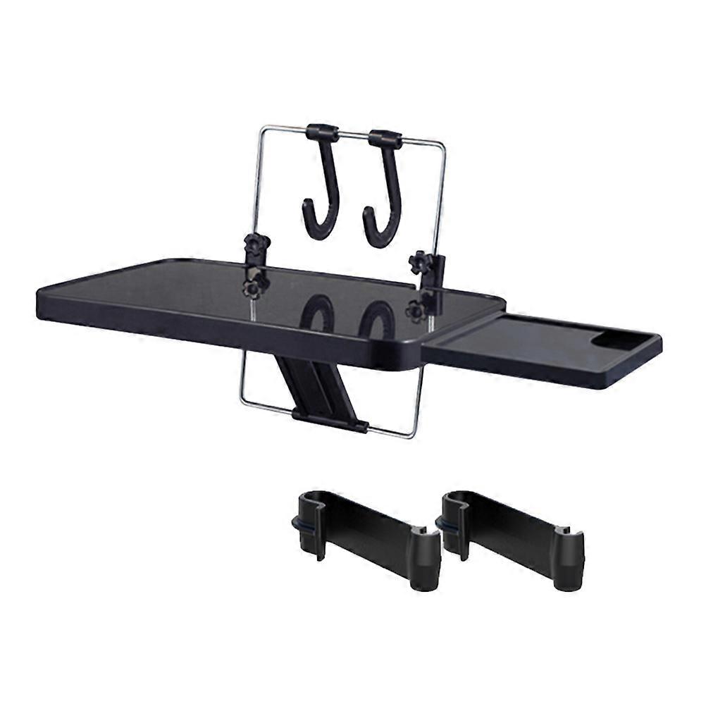 Laptop Holder For Car Folding Laptop Computer Bracket Backseat Beverage Rack Dining Plate Food Tray with Drawer Black 35*23.4cm 1Pack