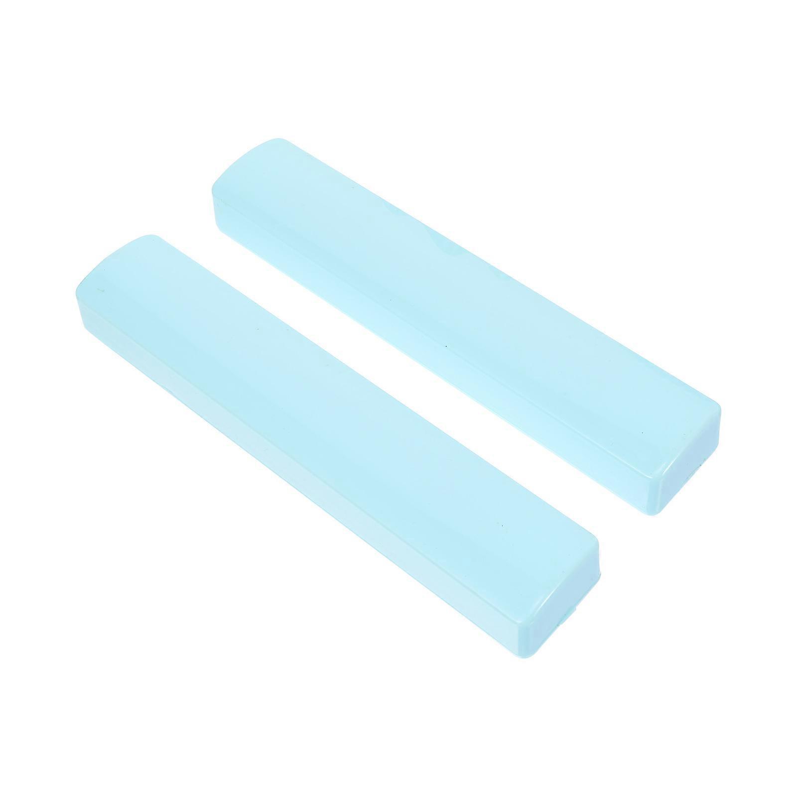 Drawing Paperweight Sky-Blue Plastic Rectangular Use Calligraphy Tools 2Pcs