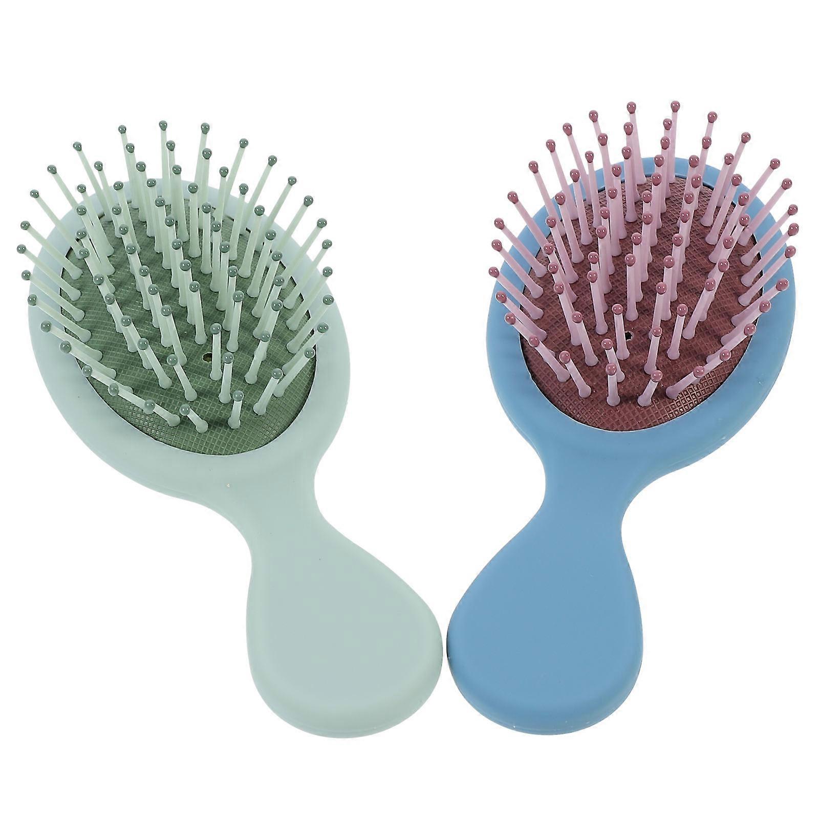 2pcs Plastic Combs Household Massage Comb Hairdressing Combs for Lady