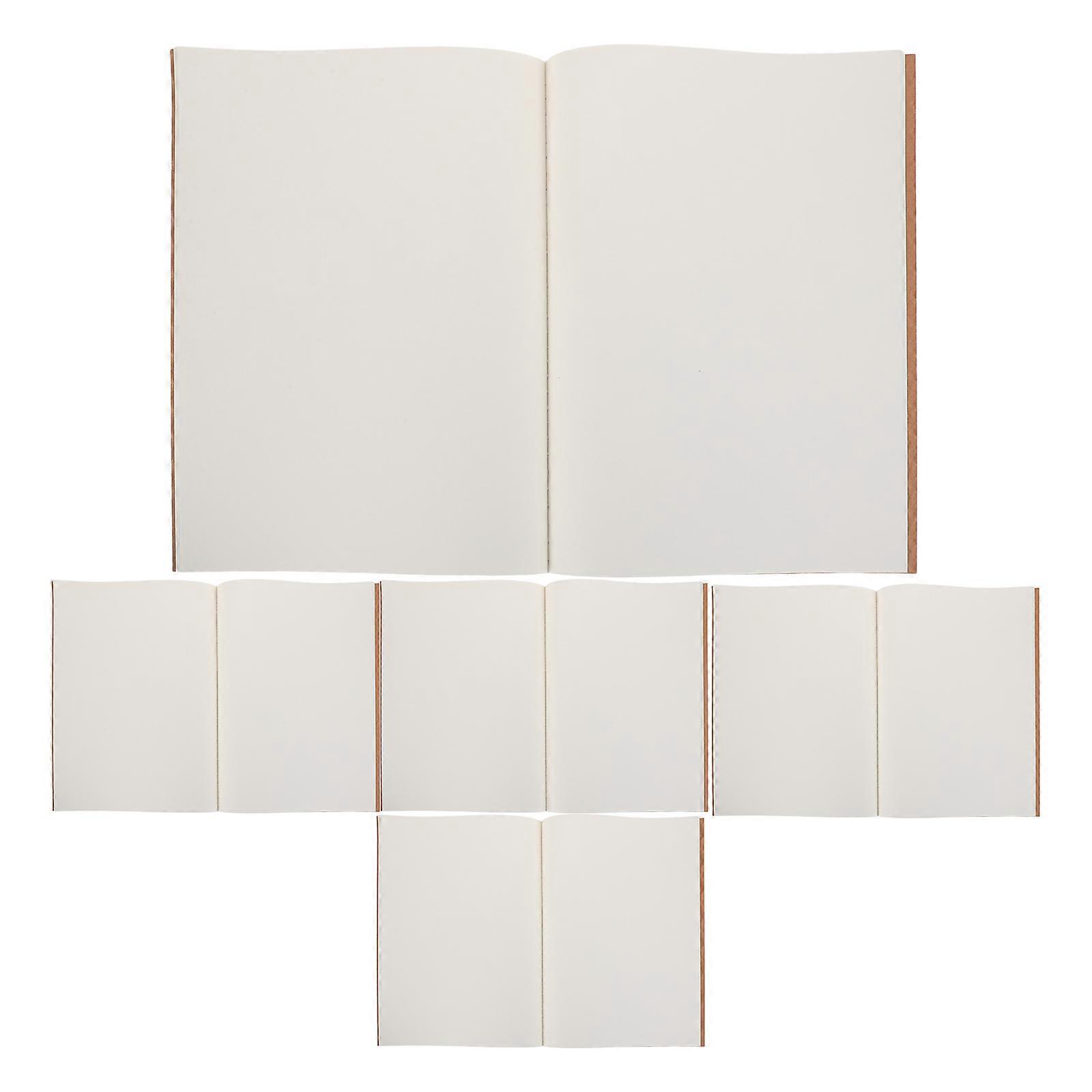 Journal Blank Pages Blank Paper Notebook Unlined Journal Book Kraft Cover For Working Students Drawing 27.80X21.00X0.50CM 5Pcs