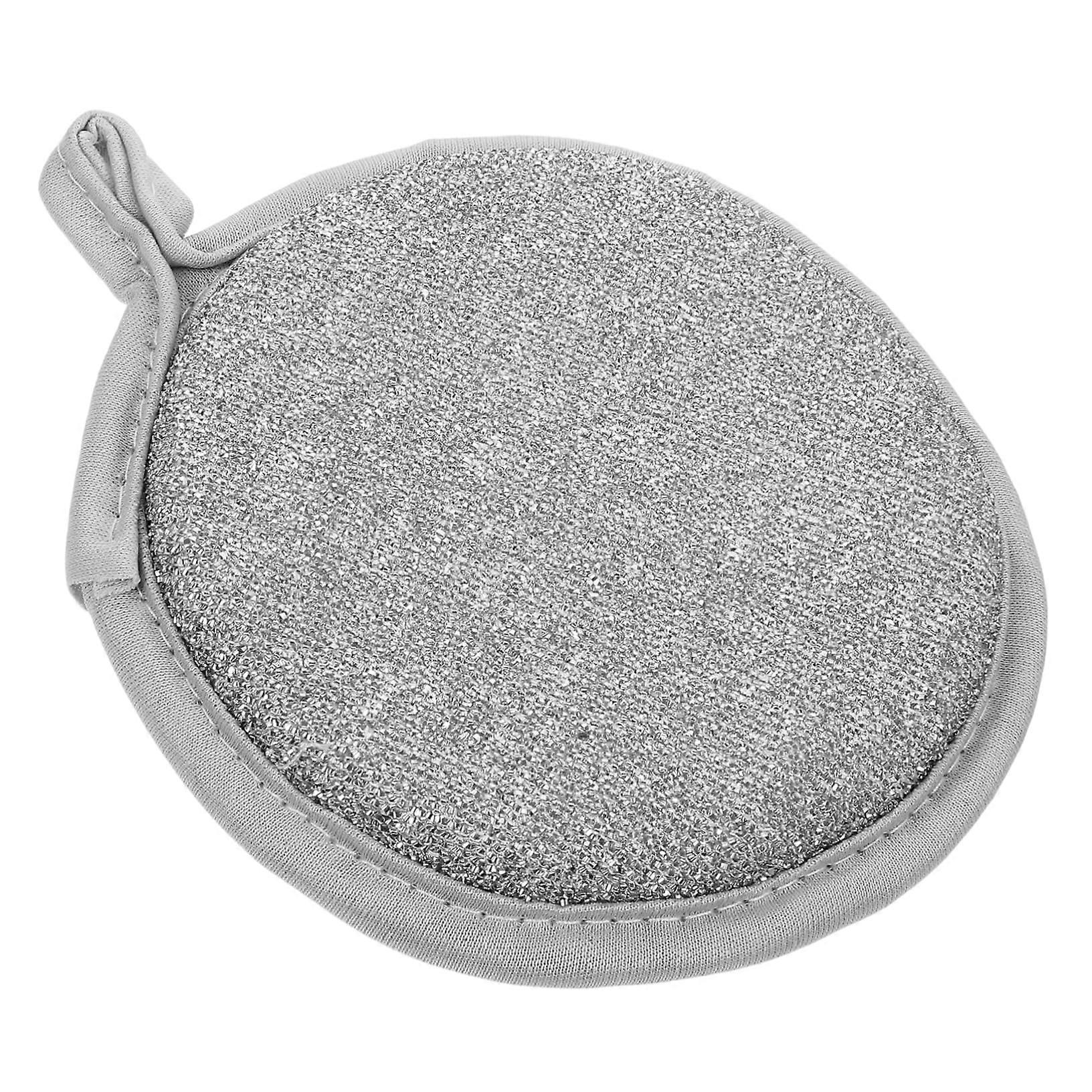Cleaning Sponge Double-Sided Soft Dishwashing Sponge For Pots Two-Sided Kitchen Sponge Silver