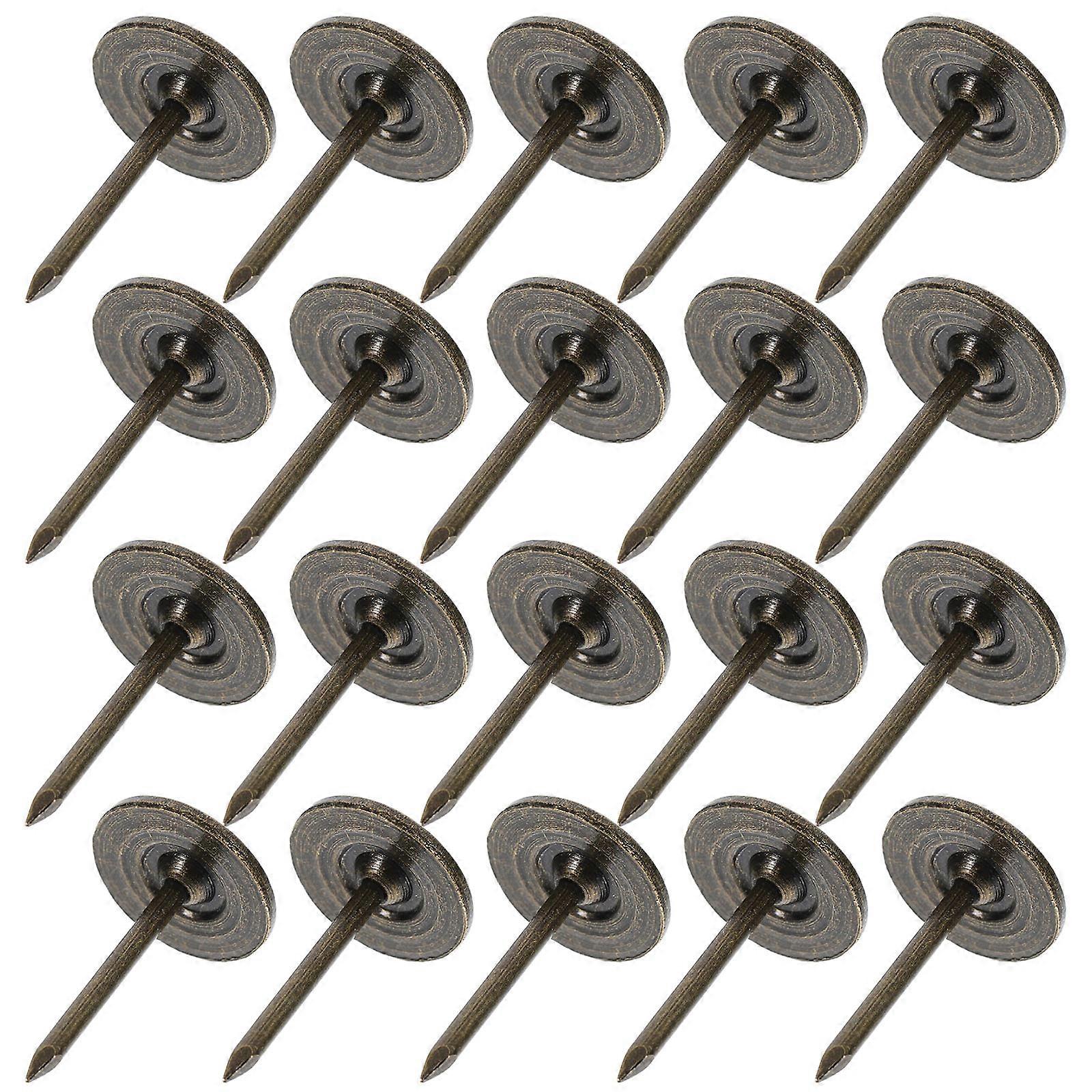 100pcs Flat Head Iron Thumb Tacks for Wall Hanging, Wallpaper Fixing, and Picture Display – Smooth Finish, Decorative Push Pins for Home and Office
