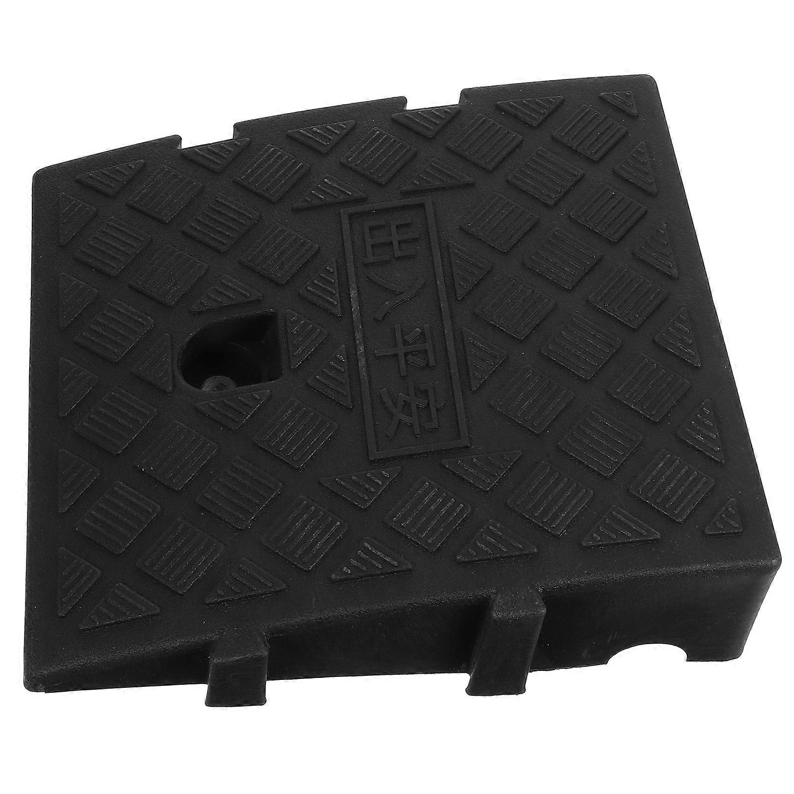 Heavy Duty Weather Resistant Plastic Driveway Curb Ramp for Cars, Wheelchairs, Bikes, and Scooters with Strong Support and Easy Installation