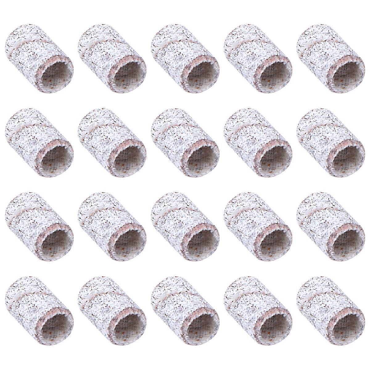 Nail Drill Bits Bands Sanding Tools For Imperfection Removal Backfill Professional Users 100Pcs Grey