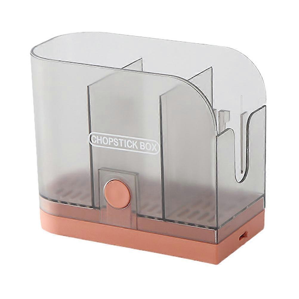 Wall Mounted Translucent Chopstick Organizer Multifunctional Kitchen Storage Canister for Utensils and Tableware Easy to Clean Creative Design Home