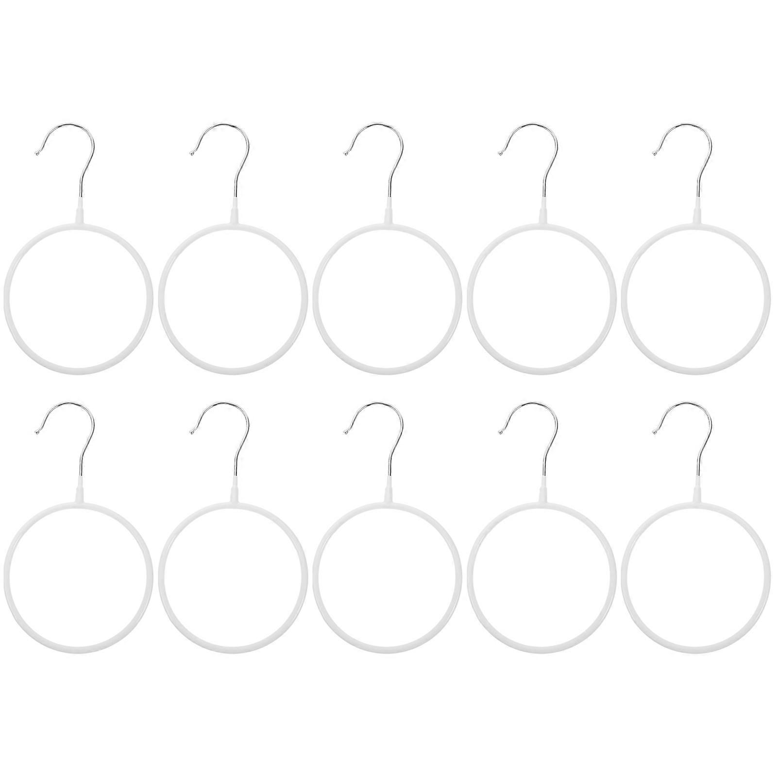 Non Slip Scarf Hanger Organizer 10pcs Multi Use Hooks for Scarves, Ties & Belts Space Saving Wardrobe Storage Solution
