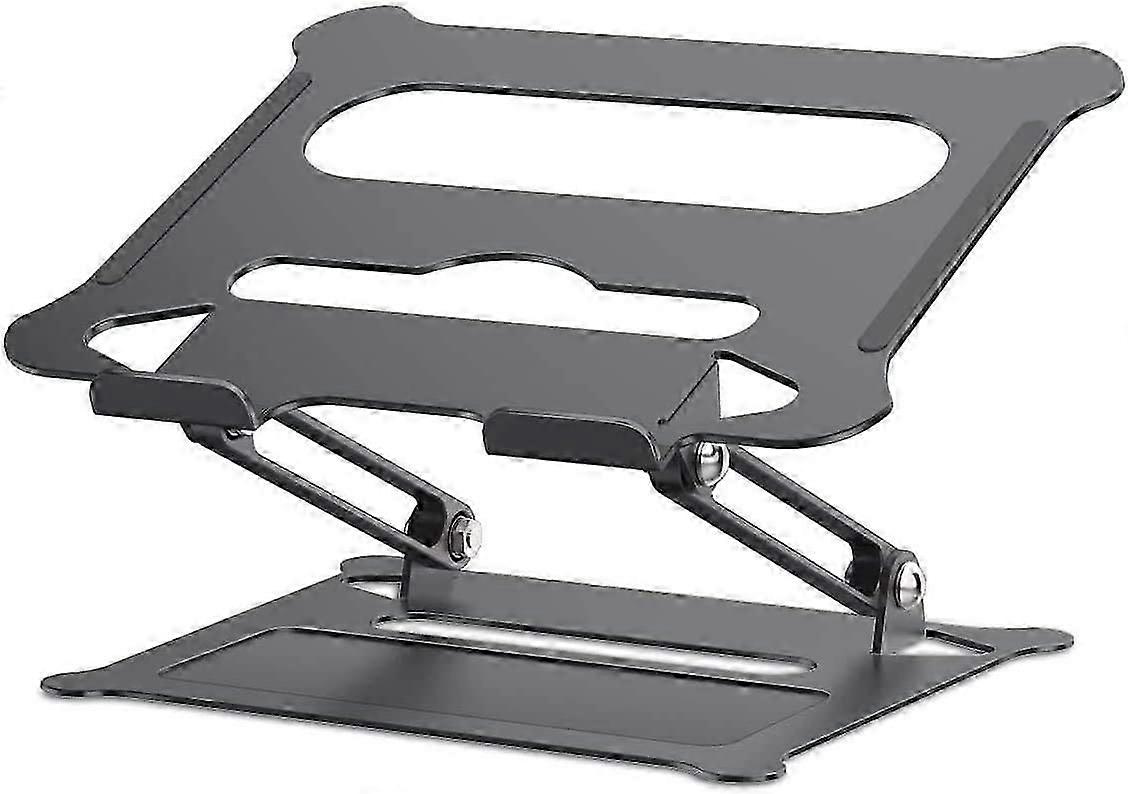 Adjustable Laptop Stand - Aluminum Foldable Stand Compatible with Laptops (Black)