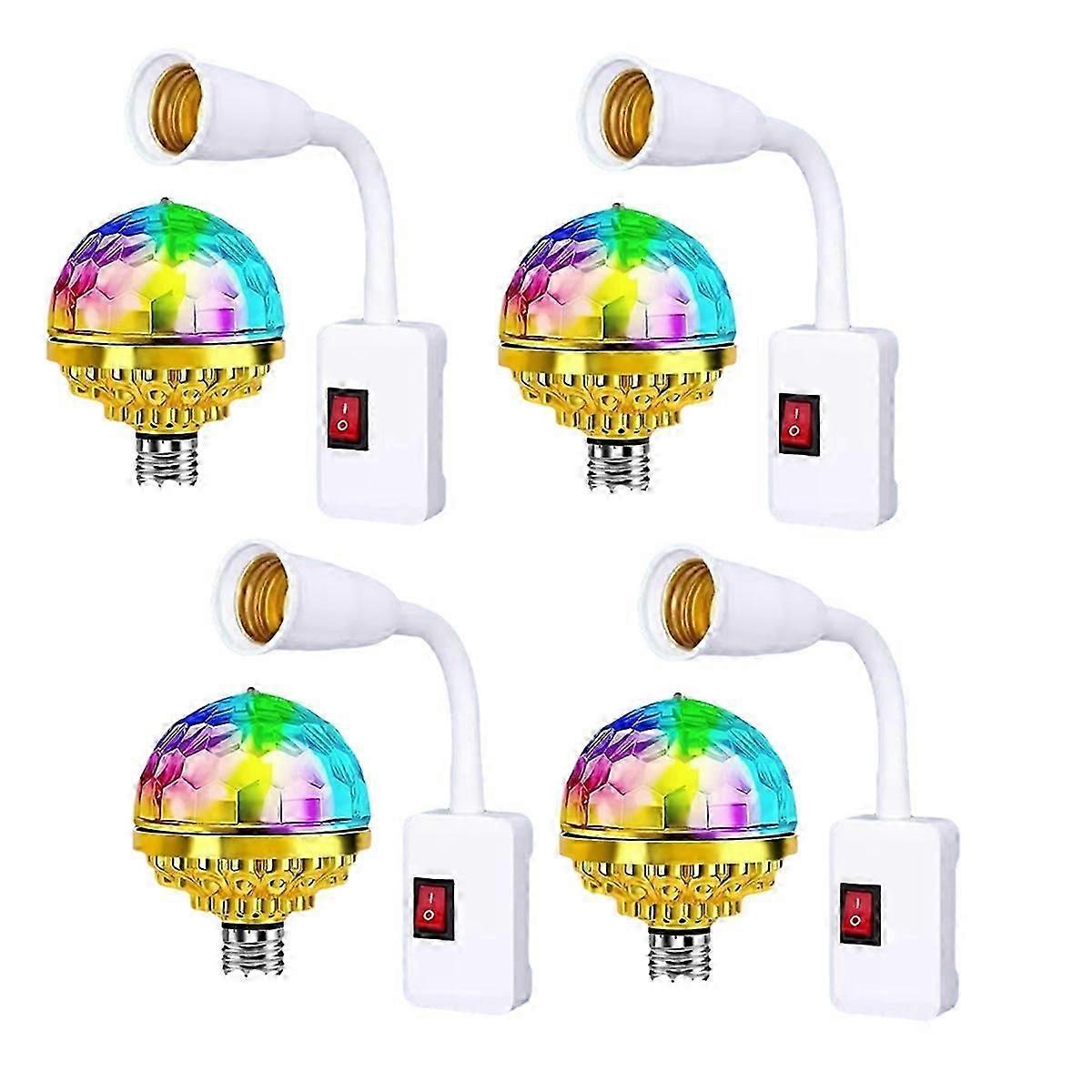 Colorful Rotating Disco Light with Sockets E27 Rotating Disco Light Plug in Disco Light for Christmas