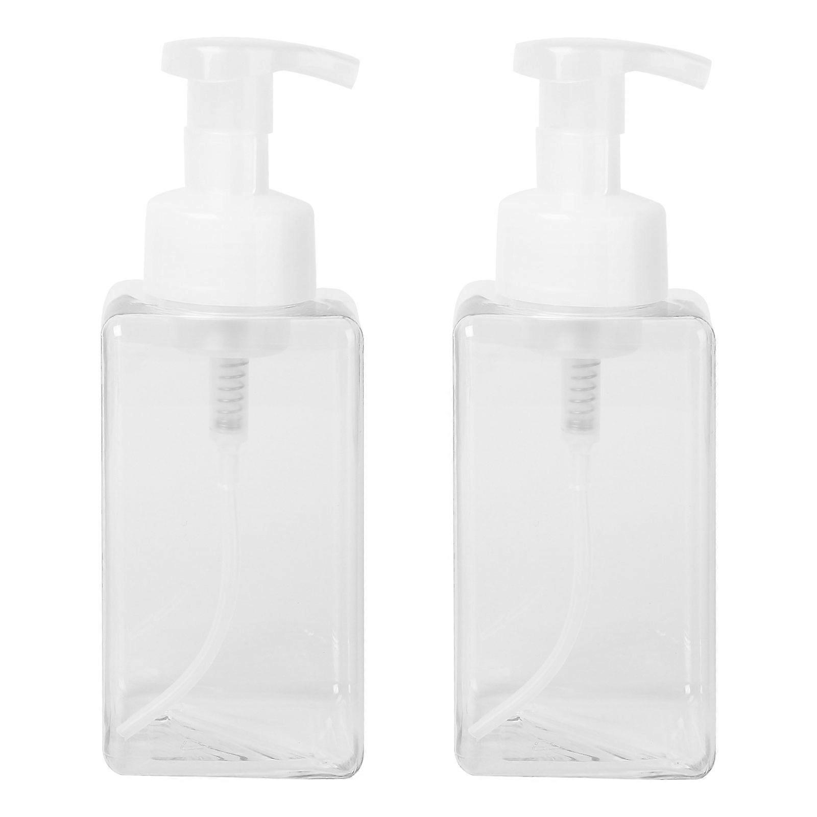 Foaming Container Foaming Soap Dispensers Household Users 6.7x6.7x18cm PP Material 2Pcs