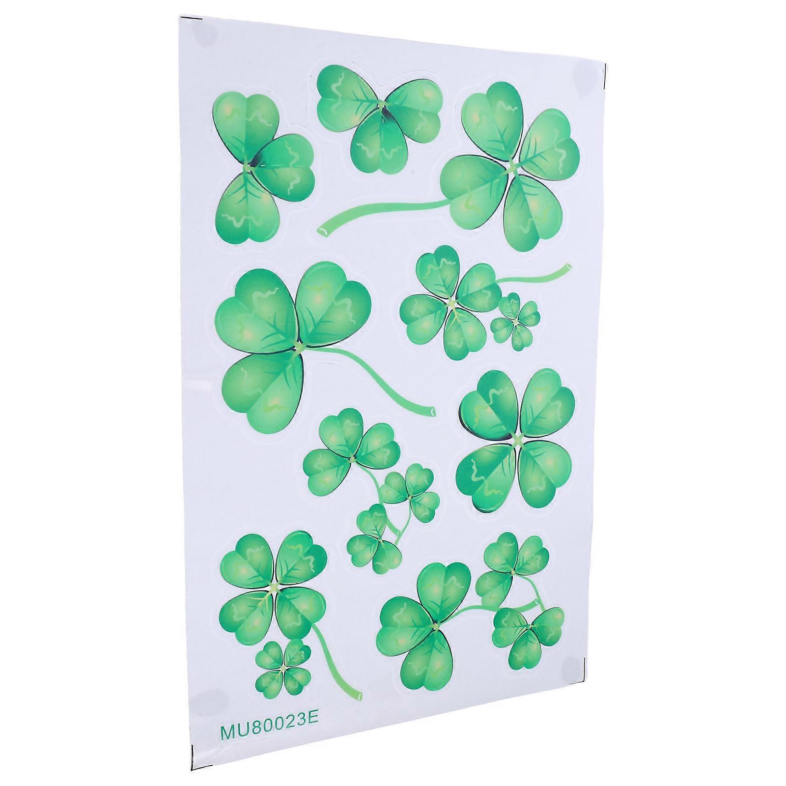 Patricks Day Wall Stickers Festival Decoration Light Green 30 x 20 x 0.1cm Unfading 1Pcs