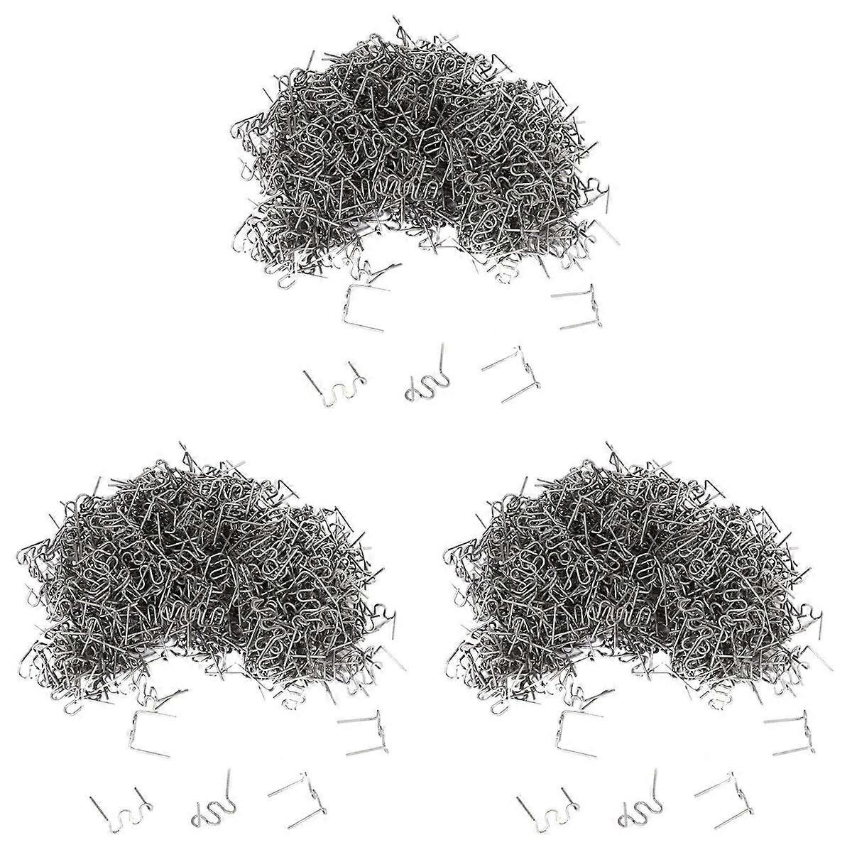 1000Pcs 0.6mm S Wave Staples for Car Bumper Bodywork Plastic Stapler