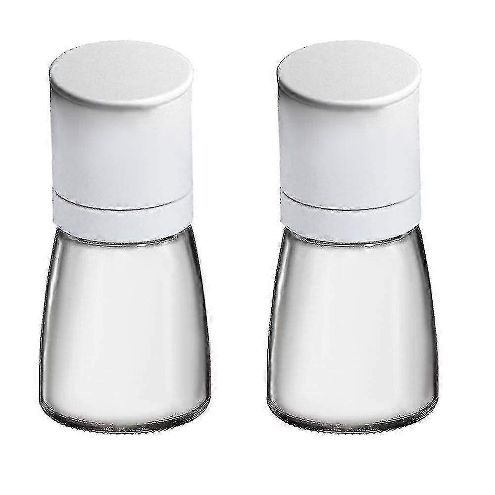 2pcs réglable poivre noir moulin moulin ensemble